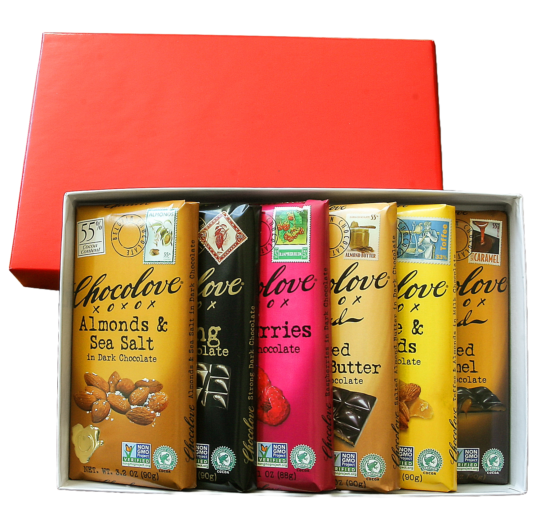 6-Bar Assortment Pack - Chocolove - Premium Chocolate