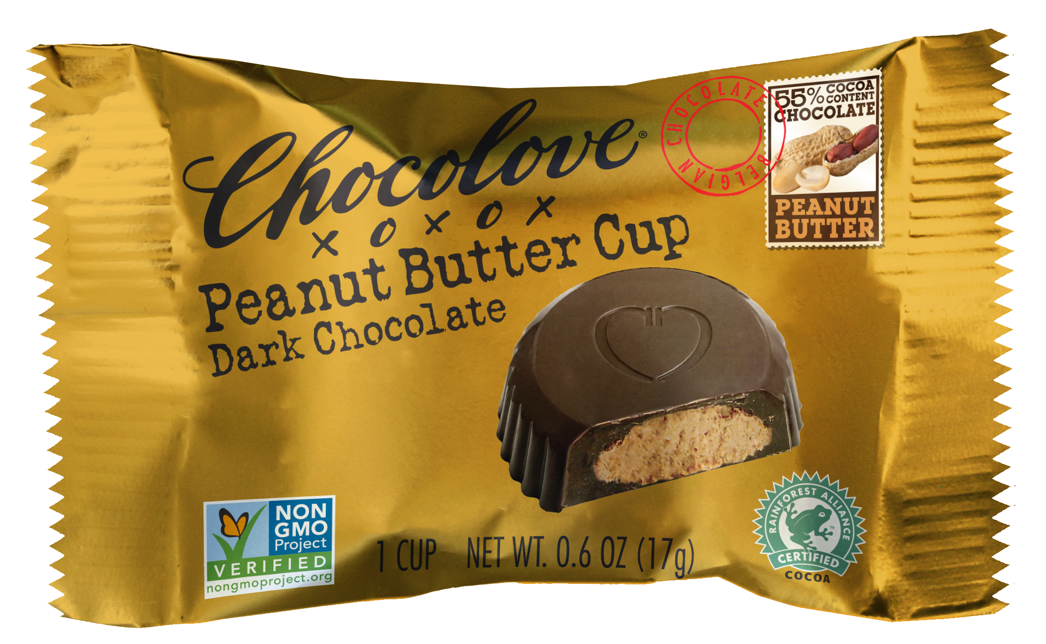 Peanut Butter in Dark Chocolate Fall Bites - Chocolove - Premium