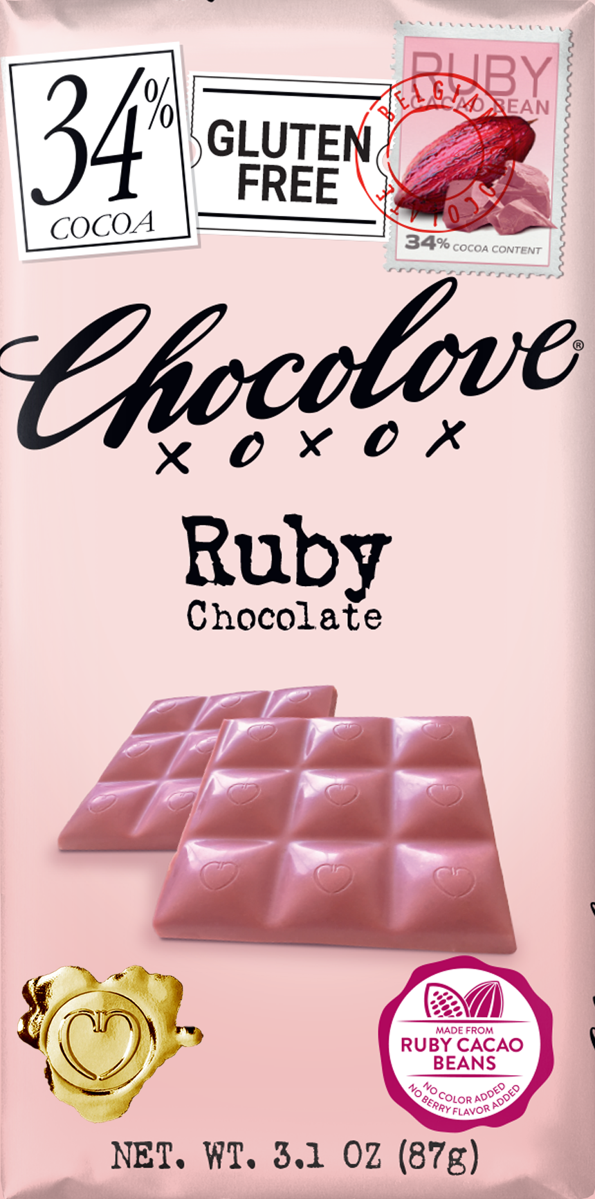 Ruby Chocolate - Chocolove - Premium Chocolate