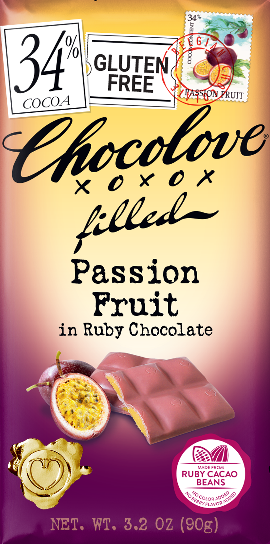 Chocolove Ruby Cacao bar (4 BARS)