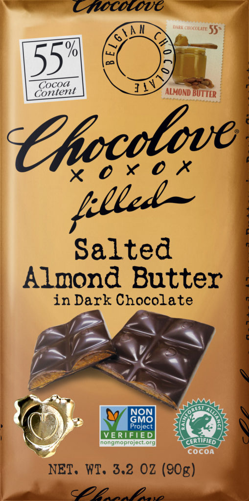 Salted Almond Butter in Dark Chocolate - Chocolove - Premium Chocolate