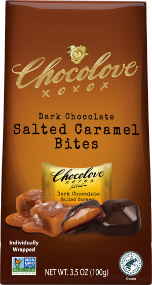 Chocolove Dark Chocolate Salted Caramel Bites