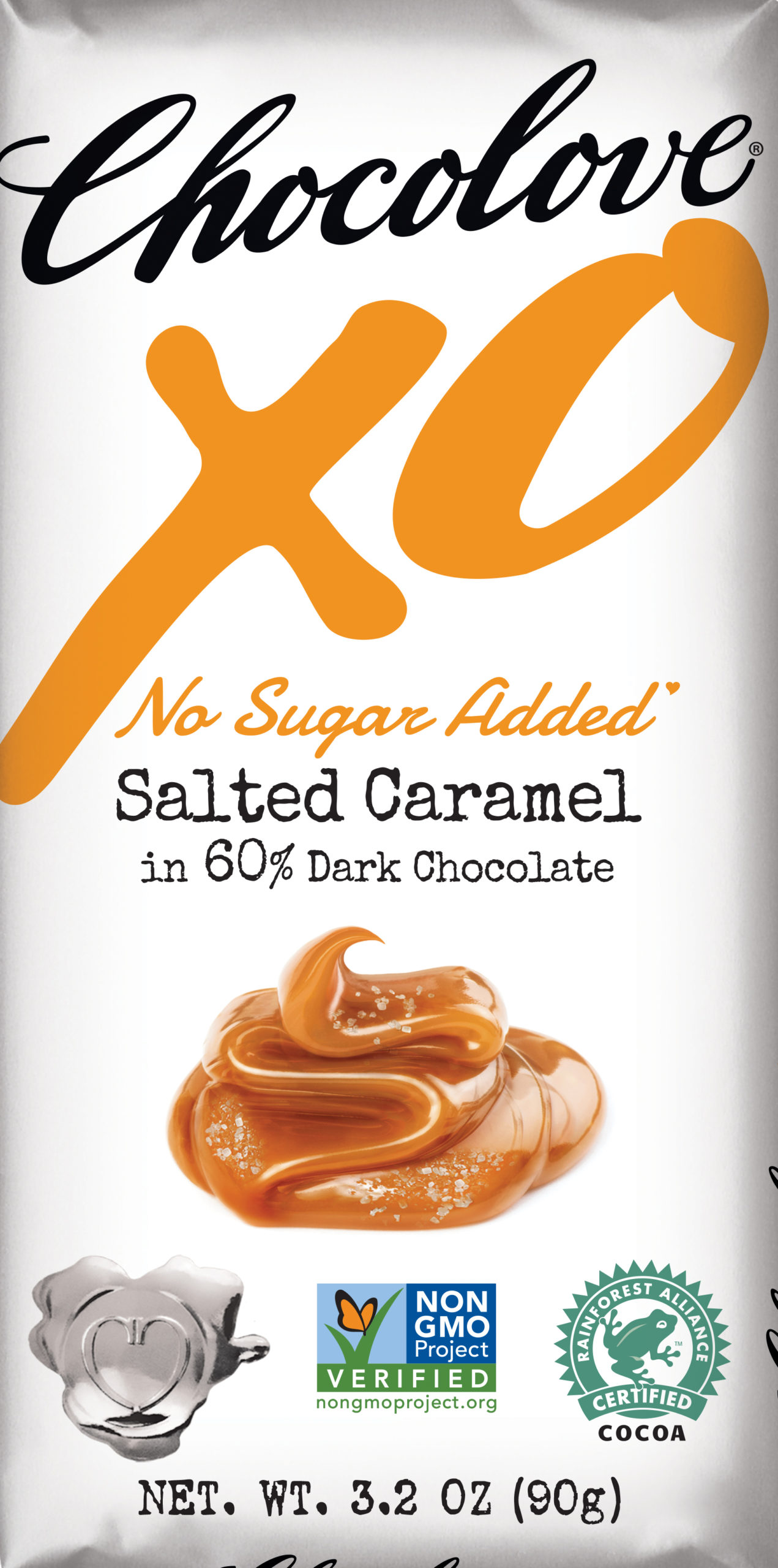 XO Salted Caramel in 60 Dark Chocolate (No Sugar Added