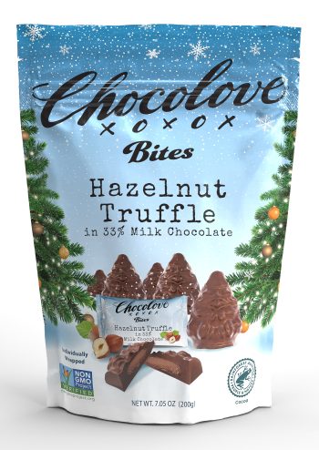 2022 Holiday Trees Hazelnut Truffle Pouch FRONT
