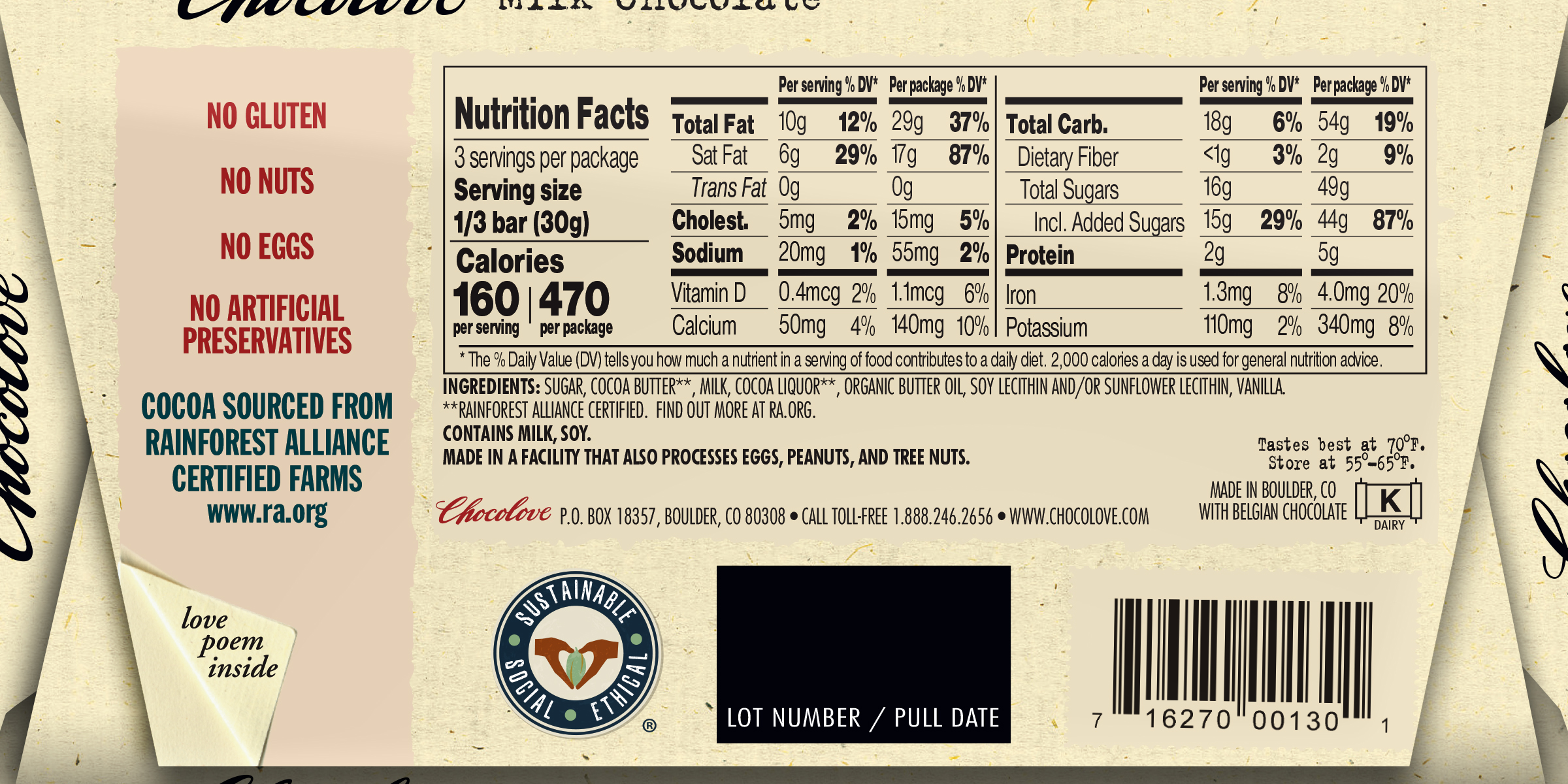 Milk Chocolate Chocolove Premium Chocolate milk-chocolate-chocolove-premium-chocolate