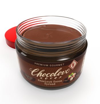 HAZELNUT SPREAD JAR open