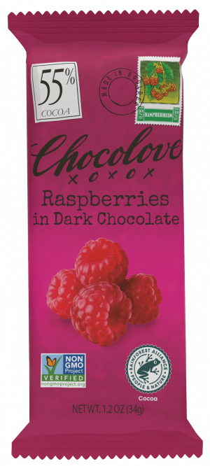 Mini Raspberries in Dark Chocolate
