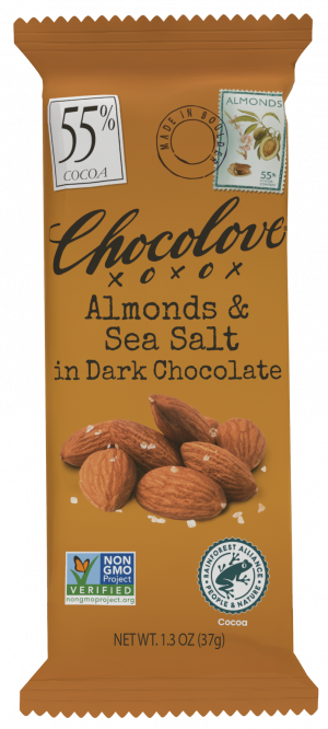 Mini Almonds & Sea Salt in Dark Chocolate
