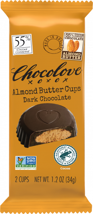 Almond Butter Cups Dark Chocolate (2 Cup Packs)