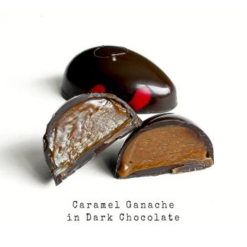 Caramel Ganache in Dark Chocolate Eggs