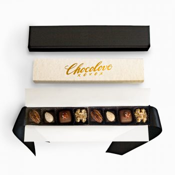 Chocolove Caramel & Nut Lovers Gift Box: Elegant Handmade Delights - showcasing a Tempting Array of Irresistible Treats