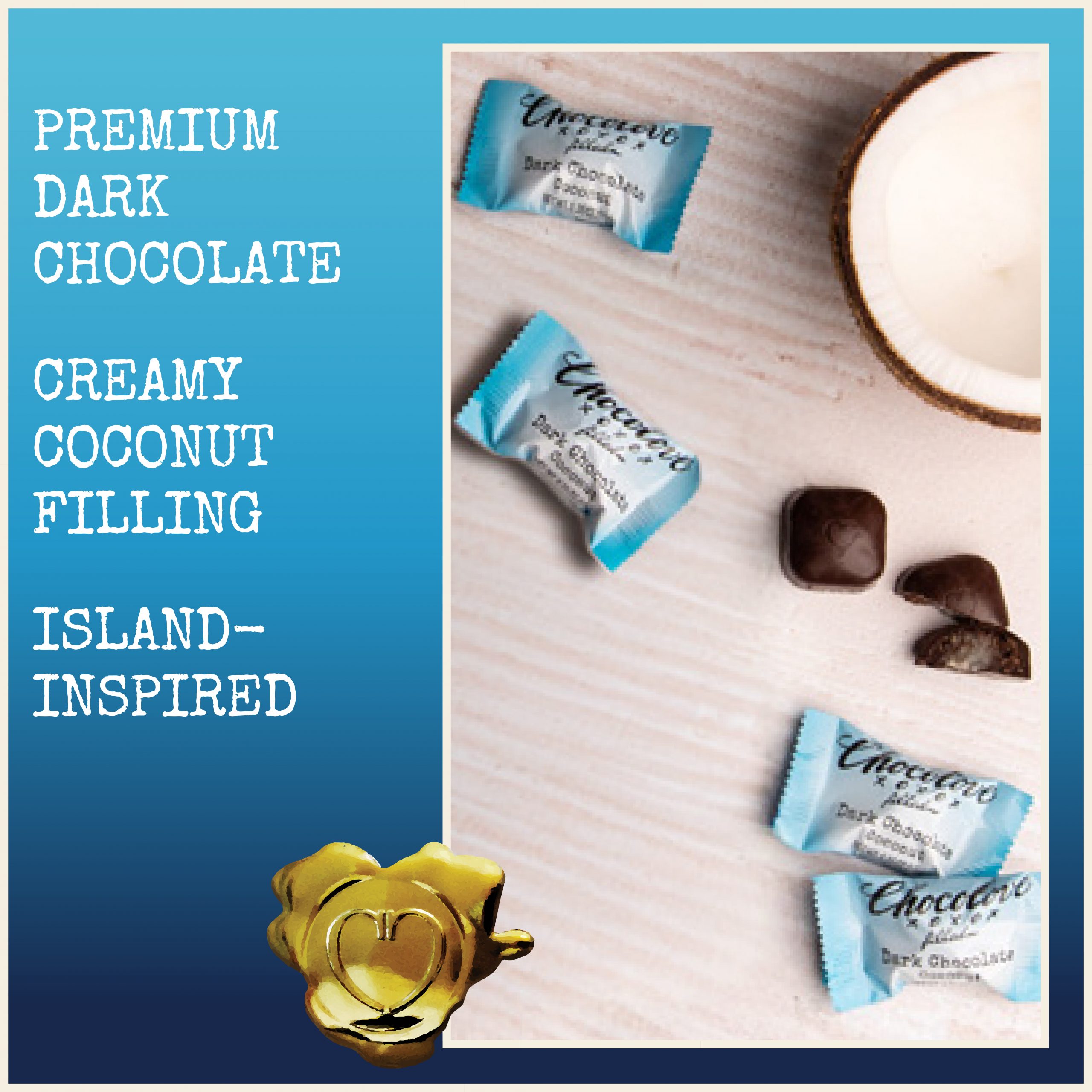 Chocolove Dark Chocolate Coconut Bites