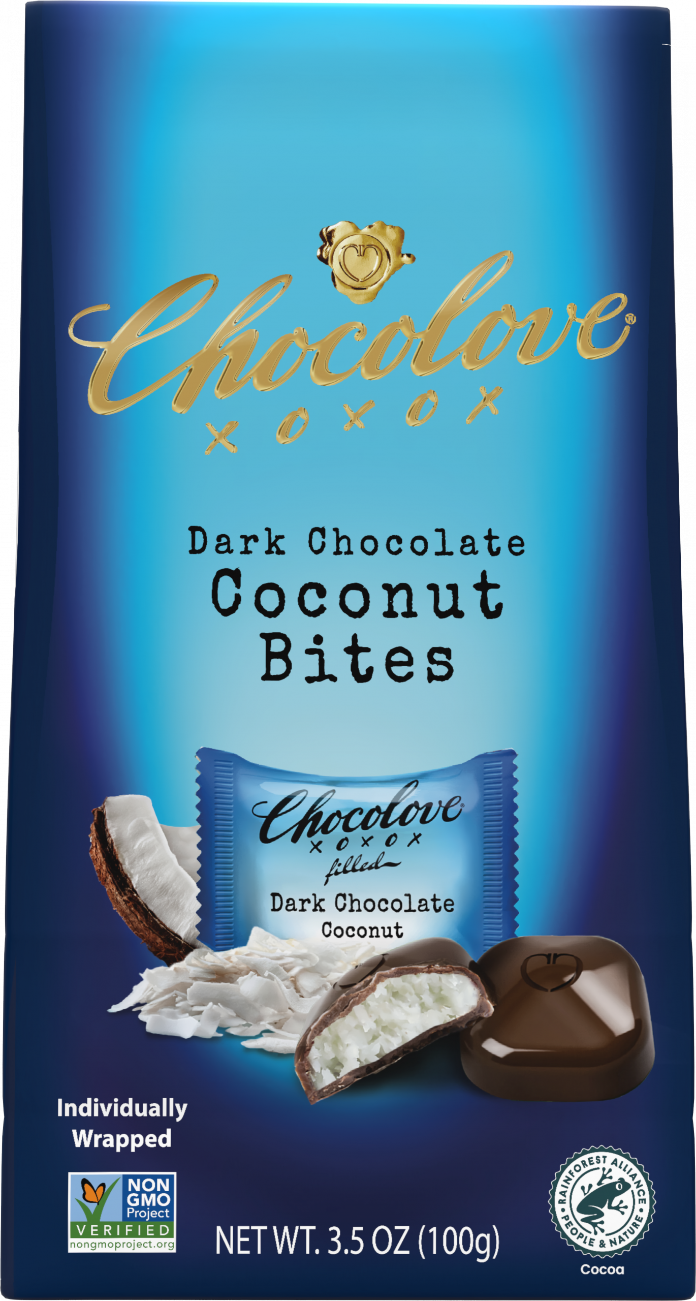 Chocolove Dark Chocolate Coconut Bites