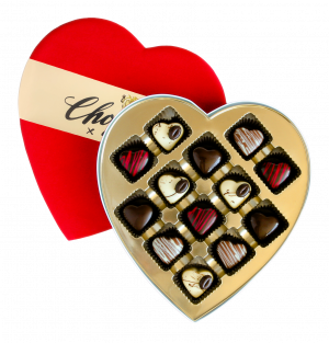 Valentine's Decadent Dessert Collection Gift Box - Chocolove Truffles in Heart-Shaped Box. Featuring 13 heart-shaped truffles in a variety of white, milk and dark chocolate. Perfect for Valentine’s gifting and celebrations.