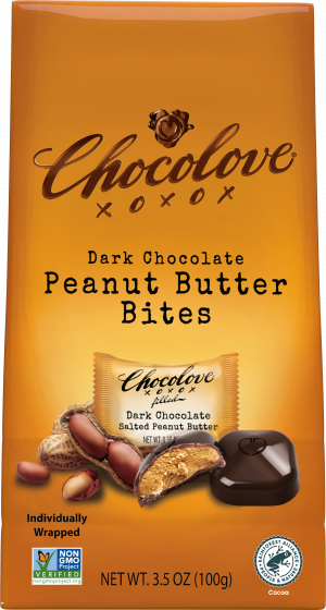 Chocolove Dark Salted Peanut Butter Bites