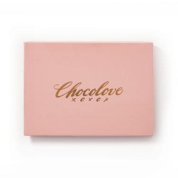 Chocolove gourmet Pink gift box lid
