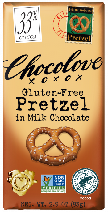 Chocolove Gluten Free Pretzel in Milk Chocolate