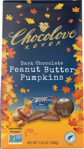 Peanut Butter in Dark Chocolate Fall Bites