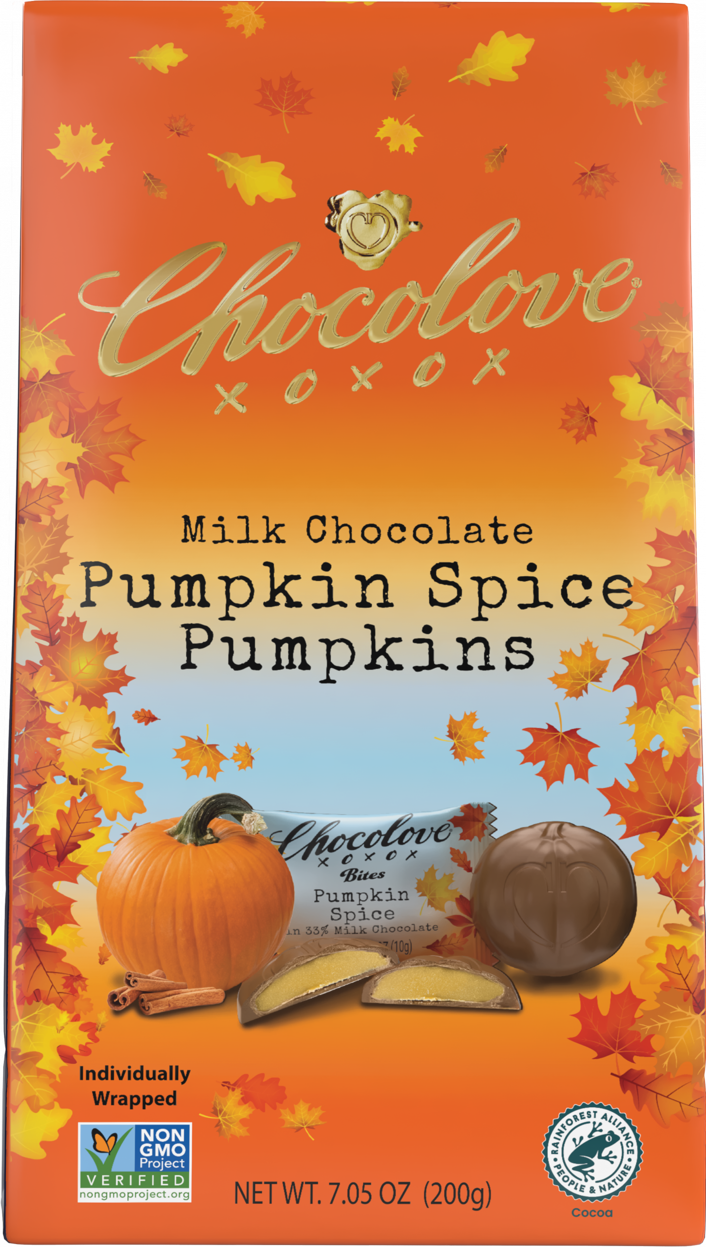 Pumpkin Spice in Milk Chocolate Fall Bites