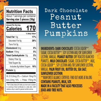 Peanut Butter Pumpkin Back of Pack
